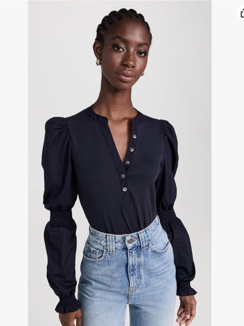 Veronica Beard Jean Effy Top Black Small